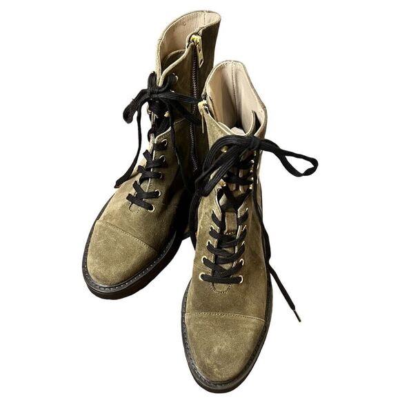 All Saints Combat Boot in Dark Olive NWOB Size 40/10 - Picture 5 of 12